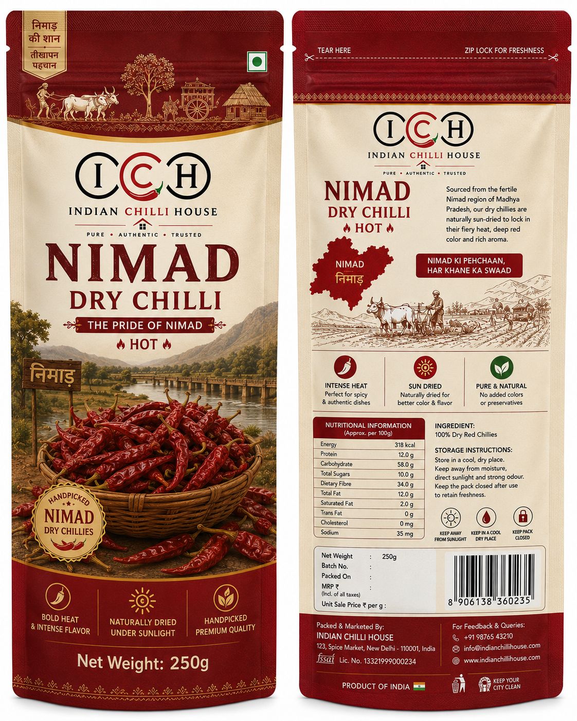 Red Chilli Whole pack